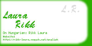 laura rikk business card